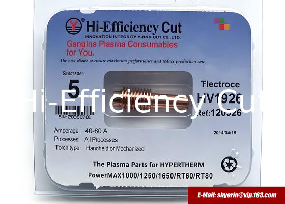 120926 electrode for HYPERTHERM Powermax 1000/1250/1650. مزود