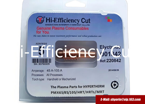 220842 قطب كهربائي لـ HYPERTHERM Powermax105/85/65/45. مزود